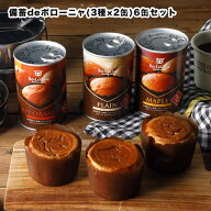 送料無料 備蓄deボローニャ 6缶セット 5年保存 プレーン味 メープル味 ライ麦オレンジ味【保存食/非常食/…