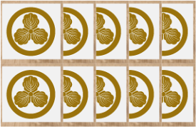 楽天市場 家紋 シール 丸に三つ柏の通販