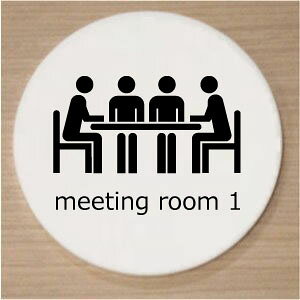 yCXgی^v[gz@meeting1 room 10cm@sNgTC@l[v[g@ȃl[v[g@Ŕ@ROOM PLATE