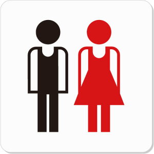 トイレマークアクリルプレート15cm