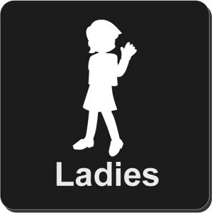 トイレマークアクリルプレート15cm