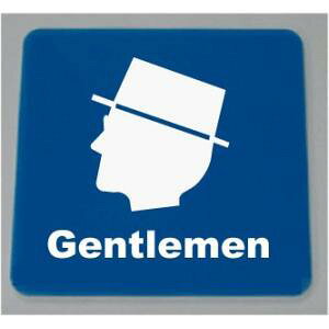 トイレサインカラープレート 15cm