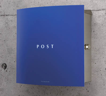 郵便ポスト　壁付け　ボン(Bonn）　ブルー　デザイン ポスト　北欧　郵便受け | 大和住建　楽天市場店