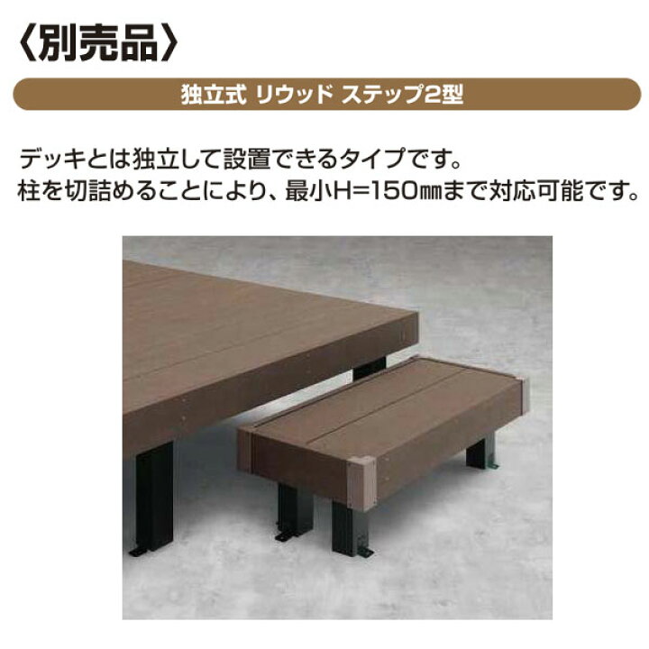 楽天市場】ウッドデッキ 人工樹脂木 リウッドデッキ200 Sタイプ 1.5間3 