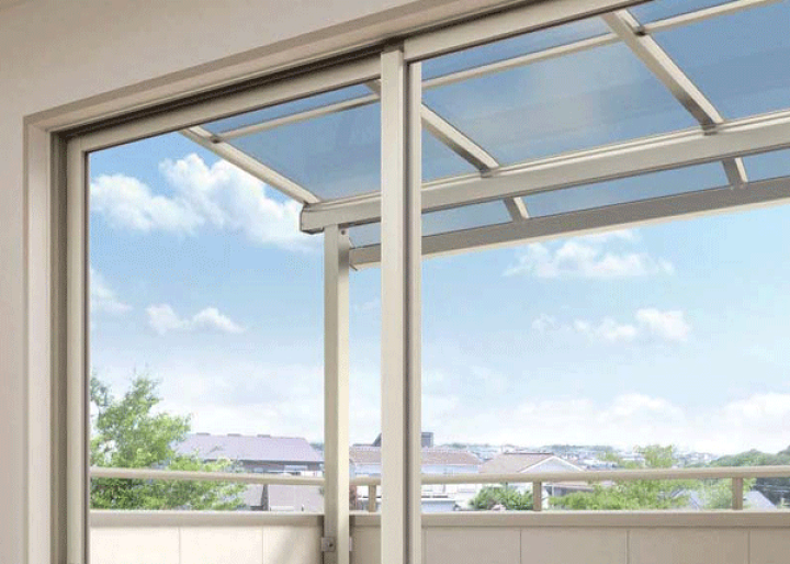 楽天市場】躯体式バルコニー屋根 Bタイプ ソラリア アール型 2.0 楽天市場】躯体式バルコニー屋根 Bタイプ ソラリア アール型 2.0