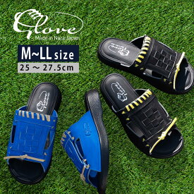 メンズ サンダル 革 ミズノ グローブ レザー メッシュ 本革 厚底 GLOVE SANDAL グローブサンダル レザーサンダル｜glm-01 ブルー｜ブラック