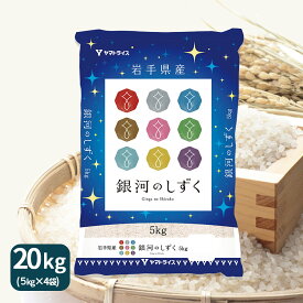 岩手県産 銀河のしずく 20kg (5kg×4) 令和5年産 工場直送 お歳暮 御中元