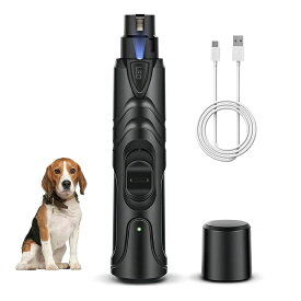 ペット爪切り 電動爪やすり USB充電式 爪トリマー 犬猫兼用 LEDライト付き LEDライト付き ペット用 2段階調整 3種モード つめきり 犬