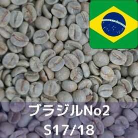 コーヒー生豆 ブラジルNo2 S17/18 1kg 送料無料 コーヒー豆 自家焙煎 生豆 珈琲 未焙煎 自家焙煎用生豆 珈琲生豆 ギフト お中元 ドリップ あす楽