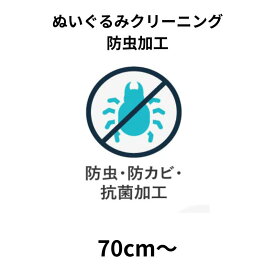 ぬいぐるみクリーニング 防虫加工 70cm以上 1体 宅配 送料無料 安い 高品質 高級 配達 洗濯 クーポン 安心 防虫 抗菌 除菌 おすすめ 綿補充 綿交換