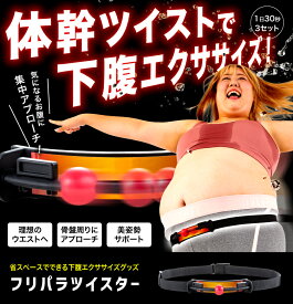 フリパラツイスター エクササイズ 運動器具 ウエスト ダイエット シェイプアップ ひねり ツイスト 骨盤 二の腕 体幹 下腹 贅肉 省スペース 気になるお腹 1日30秒 簡単 運動不足 解消