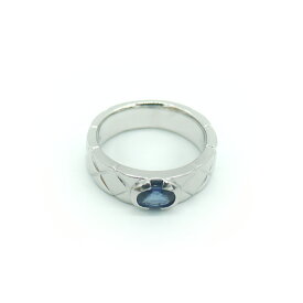 【中古】Pt900 サファイア デザインリング プラチナ 指輪 12号 Y03034