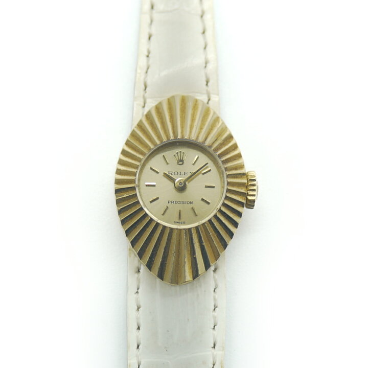 ロレックス ROLEX プレシジョン アーモンド シルバー文字盤 中古  
