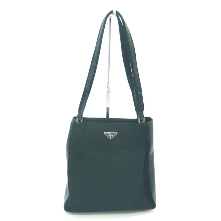 楽天市場】【中古】PRADA プラダ ナイロン レザー トートバッグ 