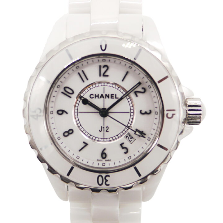 楽天市場】【中古】CHANEL シャネル J12 ホワイトセラミック クォーツ 