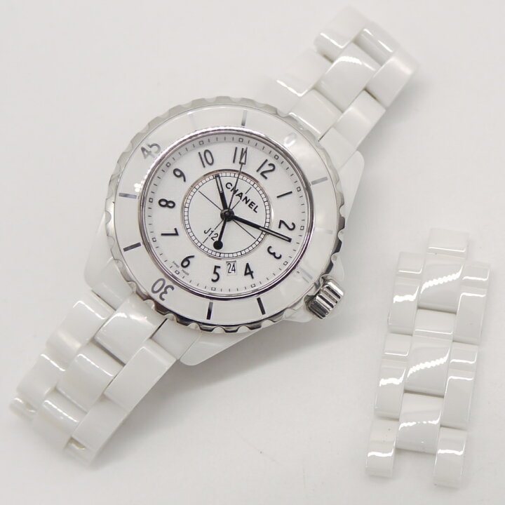 楽天市場】【中古】CHANEL シャネル J12 ホワイトセラミック クォーツ 