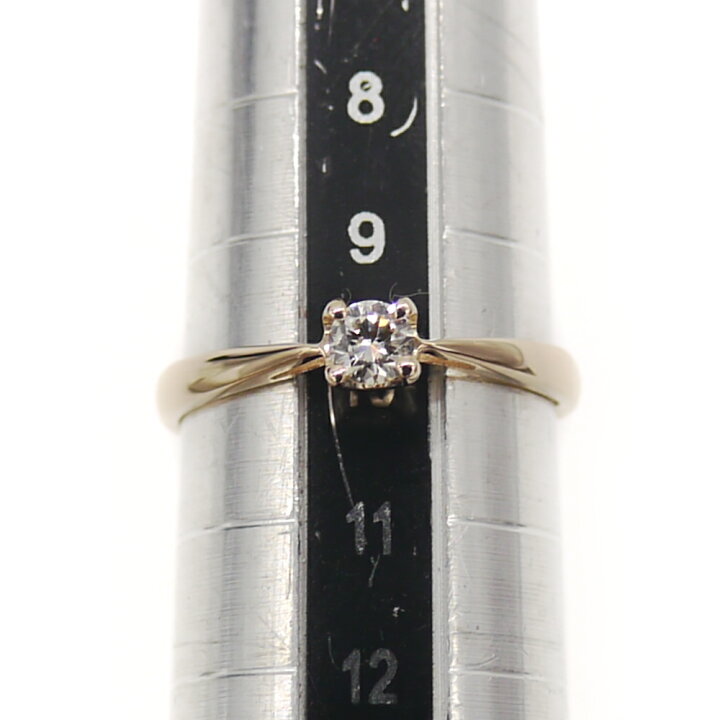楽天市場】【中古】K18 ダイヤモンド リング 18金 指輪 10号 Y04575 