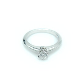 【中古】TIFFANY & Co. ティファニー エンゲージメント リング ダイヤモンド PT950 プラチナ 指輪　6.5号 Y00871