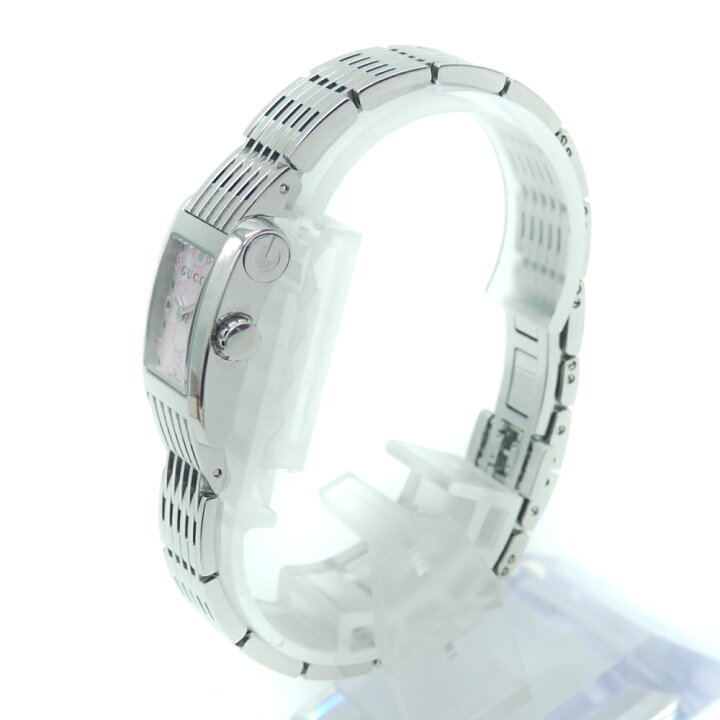 楽天市場】【中古】GUCCI グッチ Gメトロ スクエア クォーツ ピンク  