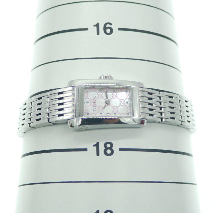 楽天市場】【中古】GUCCI グッチ Gメトロ スクエア クォーツ ピンク  