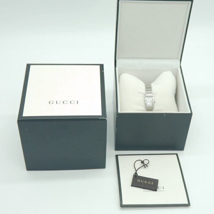 楽天市場】【中古】GUCCI グッチ Gメトロ スクエア クォーツ ピンク  