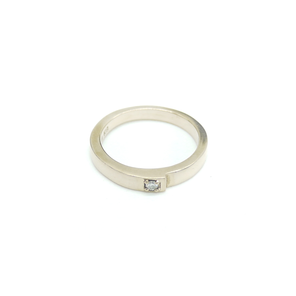 K18PG ダイヤモンド デザインリング 18金 ピンクゴールド 指輪 8号 Y02198
