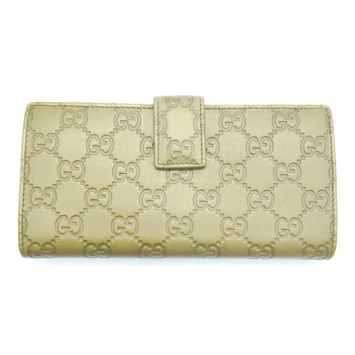 楽天市場】【中古】GUCCI グッチ ラブリー グッチシマ 二つ折長財布 GG 