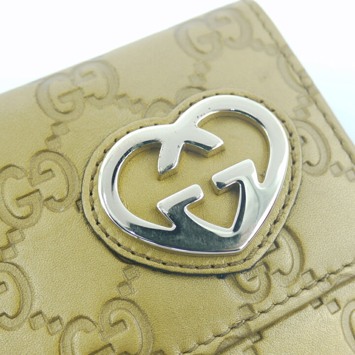 楽天市場】【中古】GUCCI グッチ ラブリー グッチシマ 二つ折長財布 GG 