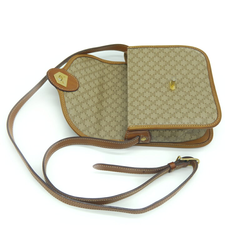楽天市場】【中古】CELINE セリーヌ マカダム柄 カデナモチーフ ターン 