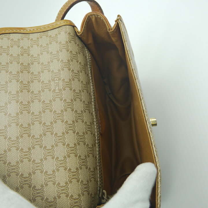 楽天市場】【中古】CELINE セリーヌ マカダム柄 カデナモチーフ ターン 