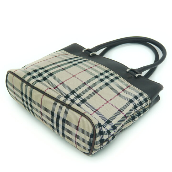 楽天市場】【中古】BURBERRY バーバリー ノバチェック柄 ハンドバッグ 