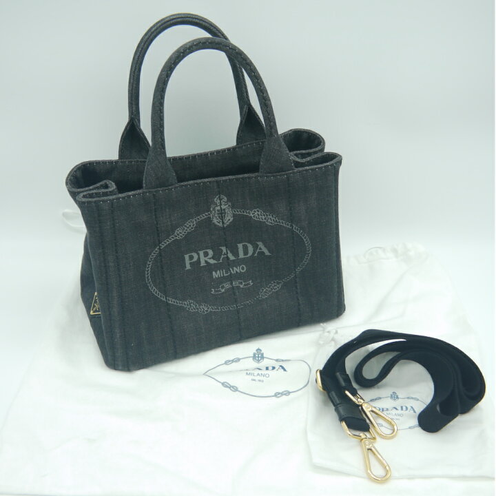 楽天市場】【中古】PRADA プラダ カナパ ハンドバッグ 2wayショルダー  