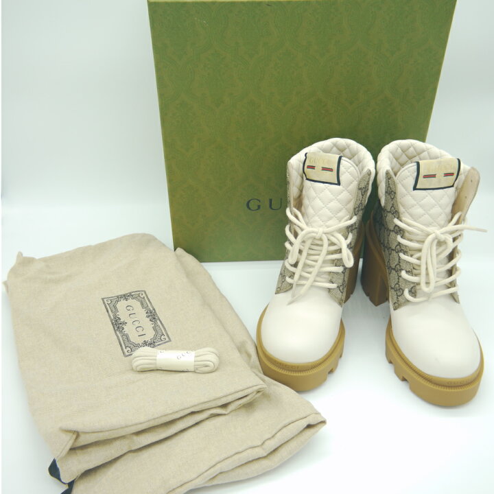 楽天市場】【中古】GUCCI グッチ GGスプリーム ウィメンズアンクル 