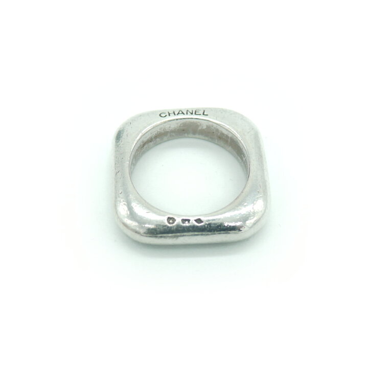楽天市場】【中古】CHANEL シャネル シルバー925 スクエア ロゴリング 