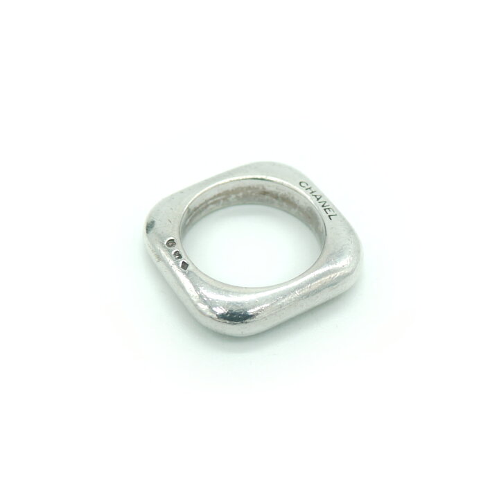 楽天市場】【中古】CHANEL シャネル シルバー925 スクエア ロゴリング 