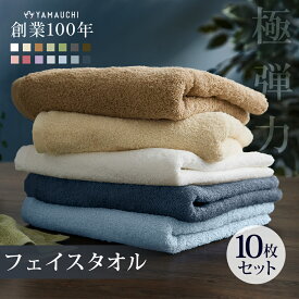 【全品P2倍！】【直販価格】フェイスタオル 10枚セット 厚手 全14色 ホテル仕様 34×84cm 極弾力 吸水性抜群 まとめ買い タオル【gkdrk-ft】