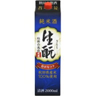 北鹿 純米酒 生もと 2000ml 6本入り【5,000円以上送料無料】【ケース品】