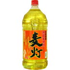 萬世 麦灯 熟成 25度 4000ml 4本入り【5,000円以上送料無料】【ケース品】