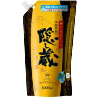 隠し蔵 25度 パウチ 1000ml 6本入り【5,000円以上送料無料】【ケース品】