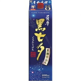 田崎酒造 黒七夕 25度 1800ml 6本入り【5,000円以上送料無料】【ケース品】