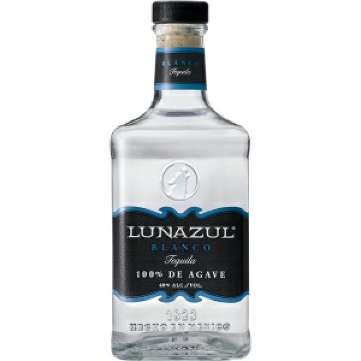ルナズール ブランコ テキーラ 750ml 40度【5,000円以上送料無料】 酒のやまや ルナズール ブランコ テキーラ 750ml 40度 12本入り