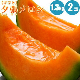 【予約】 夕張メロン 1.3kg×2玉/共撰・優の夕張メロン 北海道メロン 旬のフルーツの贈り物 フルーツ 果物