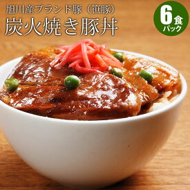 豚丼セット(6食パック) 旭川産ブランド豚（笹豚） 調理済み ギフト 贈り物 冷凍 冷凍食 冷凍惣菜 備蓄 内祝 お祝 お返し お礼 御礼 御祝 誕生祝 誕生日 贈り物 賞品 出産祝 新築祝 ギフト お取り寄せ 寒中見舞 御年賀