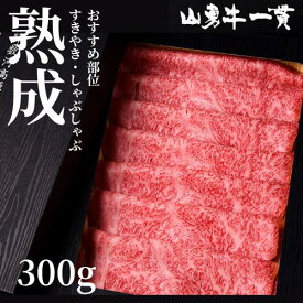 熟成めす飛騨牛 山勇牛 おすすめ部位すき焼きしゃぶしゃぶ 300g 　肩ロース リブロース サーロイン すき焼 A4/A5 飛騨牛 和牛 メス牛 雌牛 牛肉 冷凍 熟成肉 ギフト お誕生日 還暦 贈答用 ブランド牛 山勇畜産 肉ギフト 熨斗 外のし 稀少部位 お歳暮 お中元 御中元 [R]