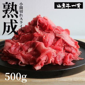 熟成めす飛騨牛 山勇牛 小間切れスライス500g 飛騨牛 すき焼き しゃぶしゃぶ 切り落とし 切落し A4/A5 和牛 メス牛 雌牛 牛肉 冷蔵 熟成肉 御中元 熨斗 外のしギフト お誕生日 還暦 贈答用 ブランド牛 山勇畜産 肉ギフト お歳暮[R]