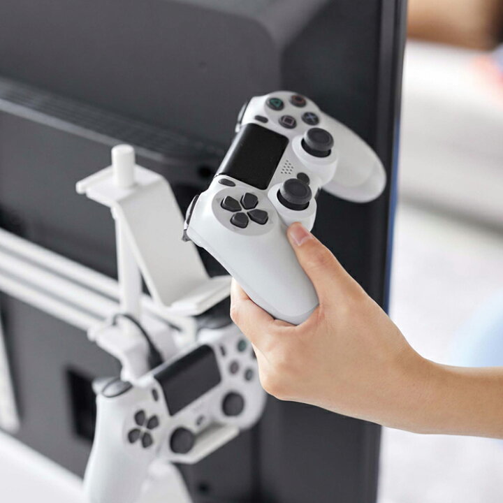 楽天市場】マラソン+4倍日 【 山崎実業 テレビ裏ゲームコントローラー 