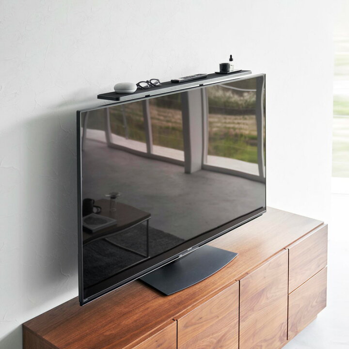 楽天市場】特典付き！ 【 山崎実業 テレビ上ラック スマート ワイド 