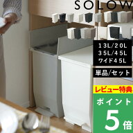 特典付き！ 分別ごみ箱 【 ソロウ ペダルオープン ツイン 45L 35L 20L スリム 13L ワイド45L 】 SOLOW 45…