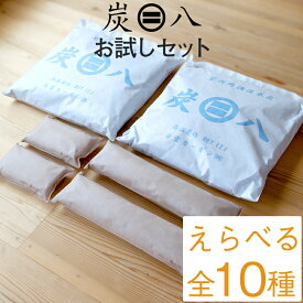 【着後レビューで選べる特典】「炭八　色々選べる組み合わせセット」 選べるお試しセット [炭八 大袋 炭八 棒タイプ 炭八 タンス用 スマート小袋] カビ対策 除湿 結露 梅雨 予防 消臭 脱臭 臭い取り 防止 靴箱 下駄箱 車内 室内