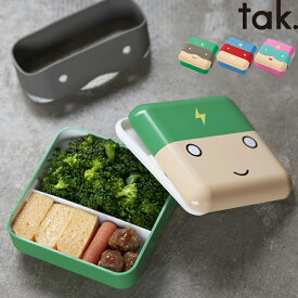 【着後レビューでキッチンタワシ他】tak.「 スーパーヒーローランチボックス 」タック 弁当箱 お弁当箱 ランチBOX コンパクト 子供用 1段 レンジ可 食洗機可 子供食器 幼稚園 女子 男子 グリーン ブルー ピンク JTN-3000 可愛い おしゃれ 日本製 【ギフト/プレゼントに】